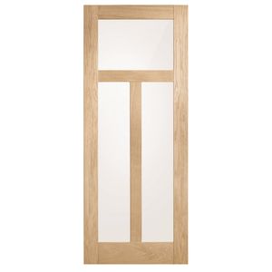 Corinthian Moda Translucent Glass White Oak Internal Door AMODG6 - 820mm x 2040mm x 35mm