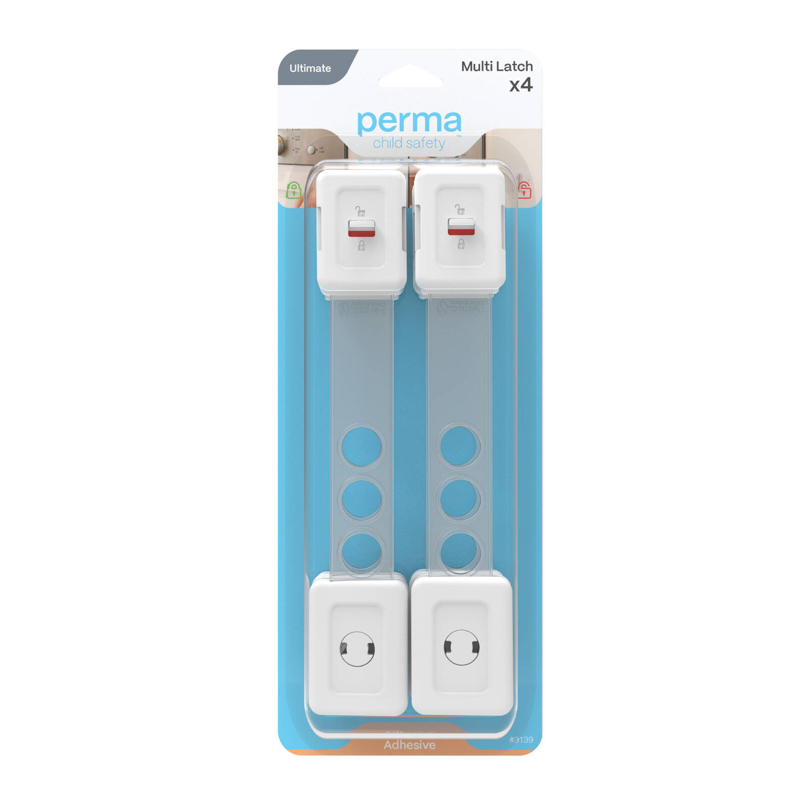 Perma Child Safety Ultimate Multi Latch - 4 Pack