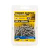 Zenith 8g x 30mm Satin Chrome Hinge Timber Screws - 100 Pack