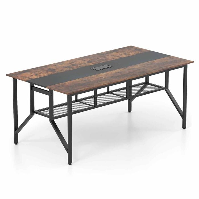 Costway Office Computer Desk Writing Table Dining Conference Meeting