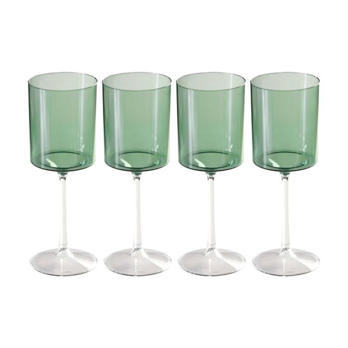 6x 4pc Partyware Reusable Wine Glass Set Tableware 420ml Assorted