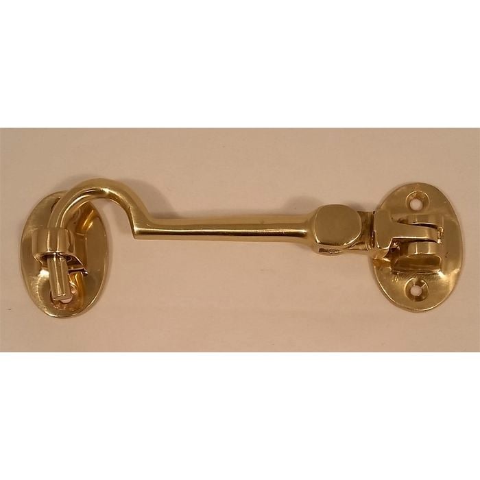 Miles Nelson Cabin Hook Brass 90mm
