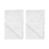 2PK Bambury Elvire 800gsm Soft Absorbent Cotton Bath Mat 48x78cm White