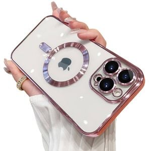 MEZON Apple iPhone 15 Pro (6.1") Luxury MagSafe Compatible Case - Pink