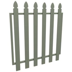 ProtectorAl 975 W x 1000mm H Pale Eucalypt Aluminium Bishop Garden Gate