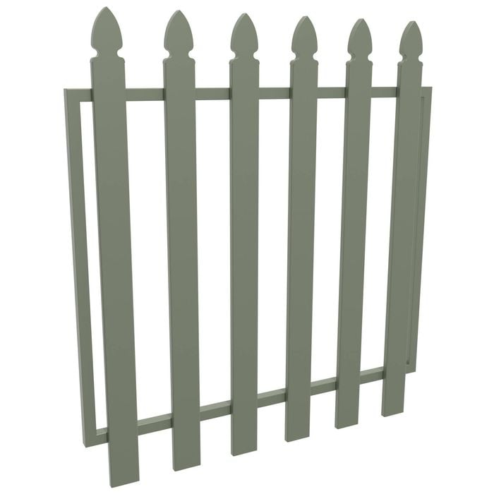 ProtectorAl 975 W x 1000mm H Pale Eucalypt Aluminium Bishop Garden Gate
