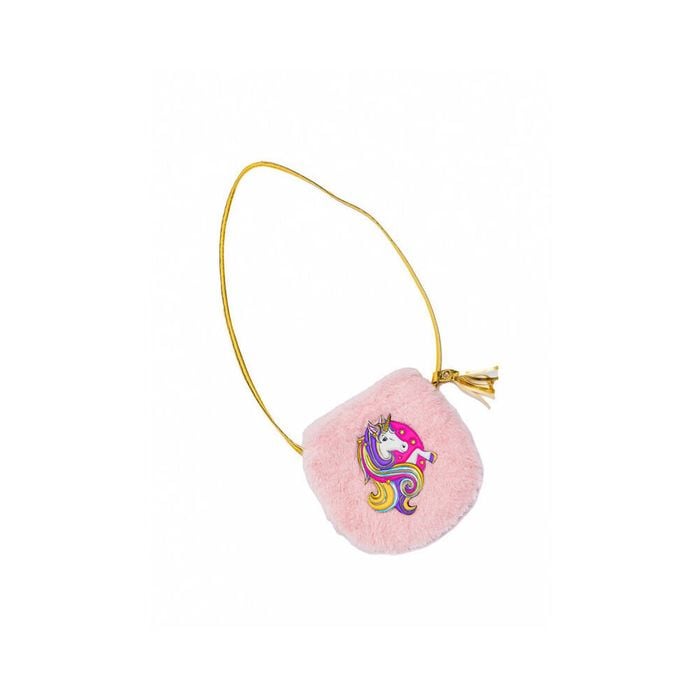 Great Pretenders Fluffy Pink Unicorn Petite Purse Handbag Kids/Girls 3y+