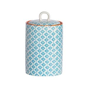 Nicola Spring Tea Coffee and Sugar Canister Storage Jar - Porcelain - Print Design