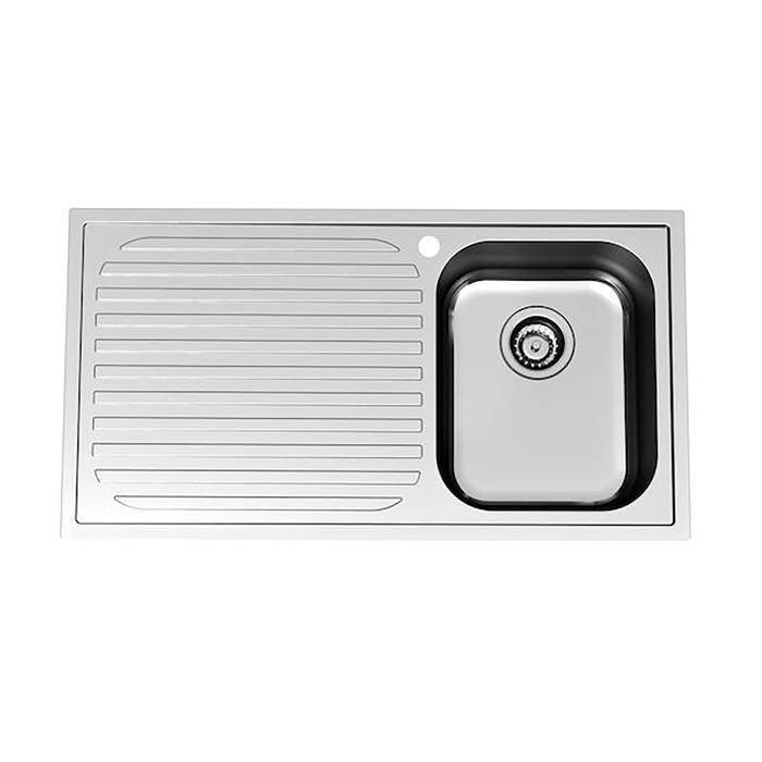 Clark Monaco Single Right Hand Bowl Sink With 1 Tap Hole