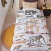 Bedding House Single Natural Big Five Natural Cotton Quilt Cover Set - Single Bed