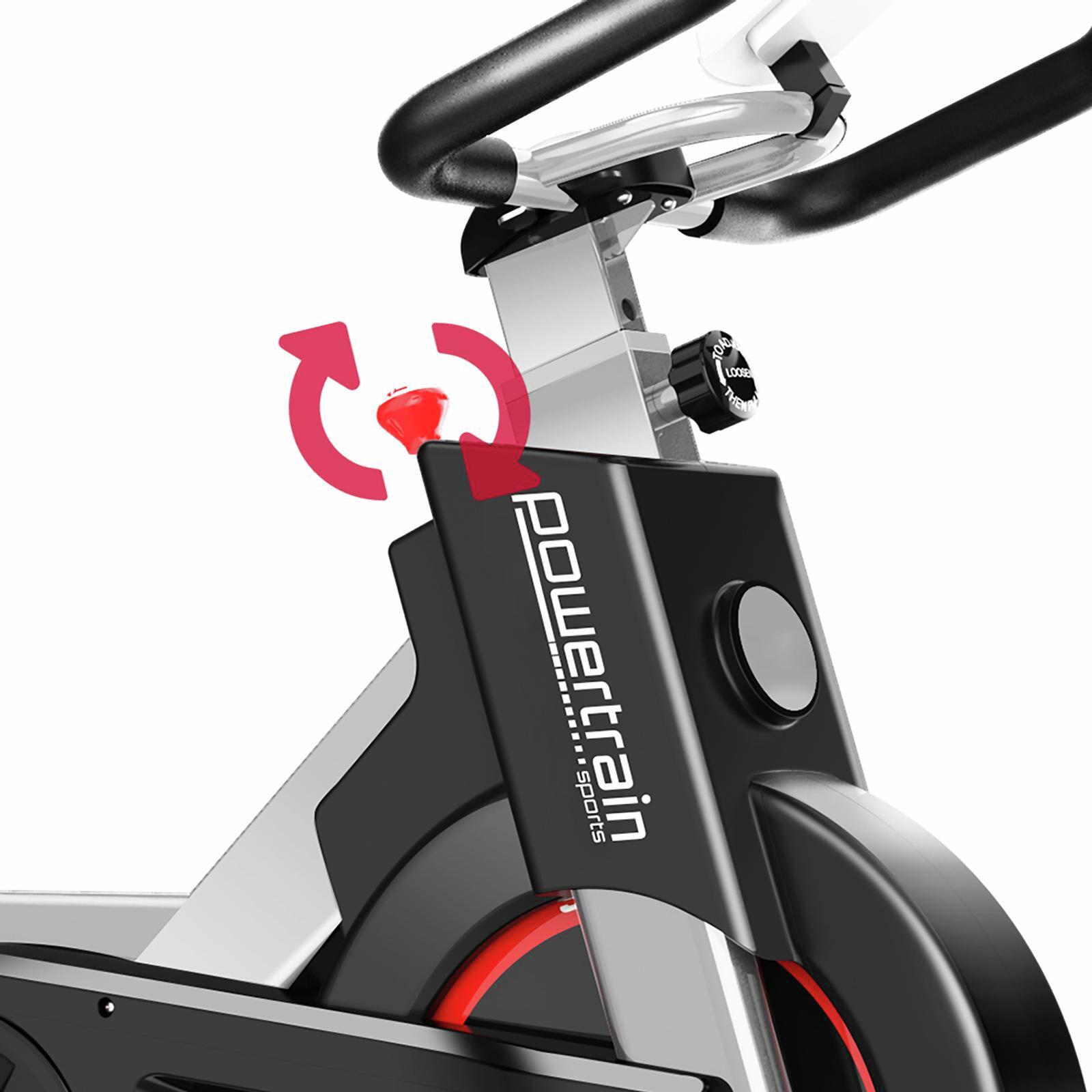 Powertrain heavy flywheel exercise spin bike online