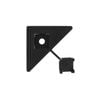 Jack Matrix Charcoal Plastic Lattice Accessory Diamond Clip - 12 Pack