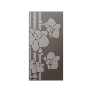 Walpix 1775 x 875 x 2.0mm Perforated Aluminium Decorative Screen Folded Profile Tropical - Hamersley Brown