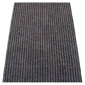 Ideal DIY Grey Dallas Wide Ribbed Carpet Runner - Linear Metre