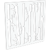 ProtectorAl 300 - 1200 x 300 - 1200mm Pearl White Bamboo Unframed Solid Aluminium Decorative Panel