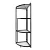 SOGA 4 Tier Steel Corner Stand Triangular Design