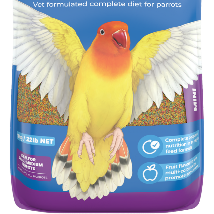 Vetafarm Nutriblend Mini Vet-Formulated Complete Diet for Parrots 10kg