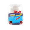 Narva 2.5-3mm Red Flared Vinyl Fully Insulated Cable Joiner (Butt Splice) - 100 Pack
