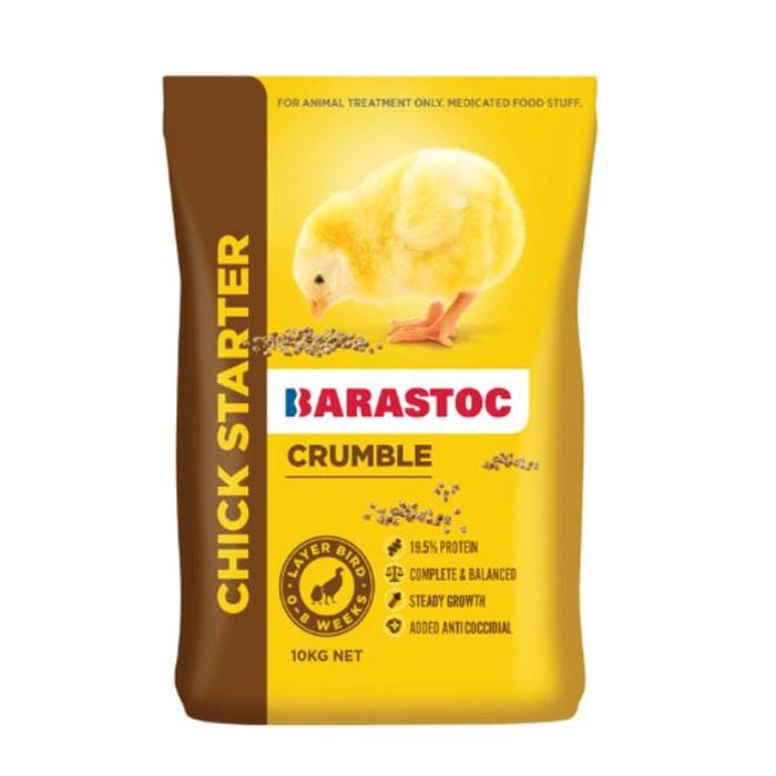 Barastoc Chick Starter Crumble Pellet for Chicks with Small Beaks 10kg