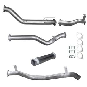 Ignite Exhausts Turbo Back For Toyota Landcruiser 79 Series V8 S/cab 3" No Cat & Hotdog Raw Aluminised Steel