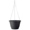 Northcote Pottery 250mm Graphite Villa Plastic Hanging Basket - Graphite 250mm