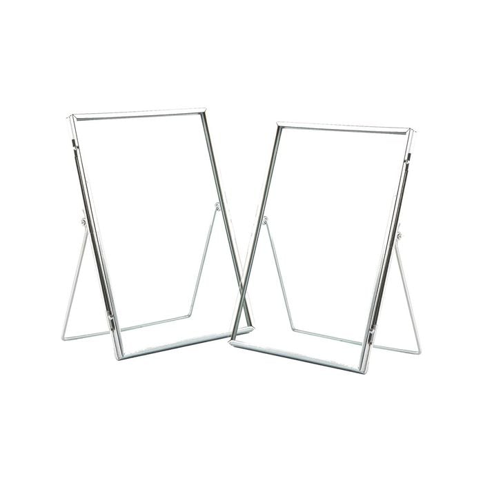 Nicola Spring Metallic Photo Frames - 6" x 8" - Pack of 2