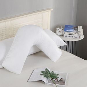 Fabric Fantastic 1000TC Premium Ultra Soft V SHAPE Pillowcase - White