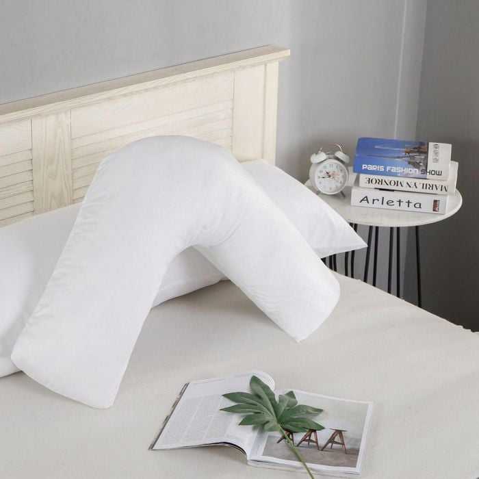 Fabric Fantastic 1000TC Premium Ultra Soft V SHAPE Pillowcase - White