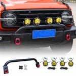 Front Nudge Bar with 4x LED Pod Spotlight for GWM Tank 300 2023-2024 Off-Road Bullbar