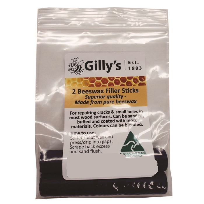 Gilly's Black Beeswax Filler Sticks - 2 Pack