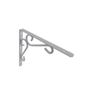 Carinya 250 x 200mm White Heavy Duty Scroll Stayed Bracket