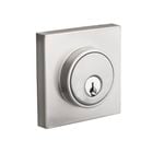Lane Brushed Satin Chrome Slimline Square Single Cylinder Deadbolt