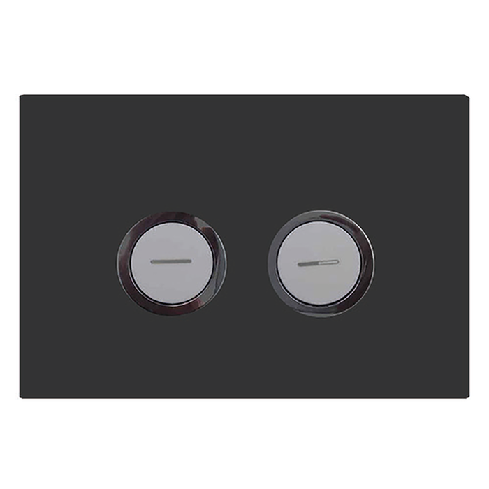 Johnson Suisse 245 x 165mm Black Pneumatic Flush Button