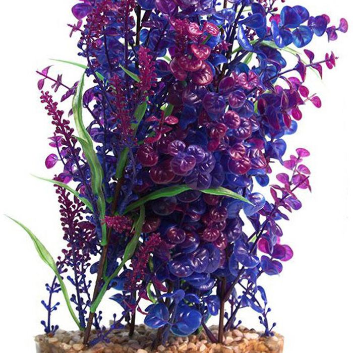 Aqua One Blue Bacopa/Equisetum W/Gravel Base Plastic Plant - X Large (28225)