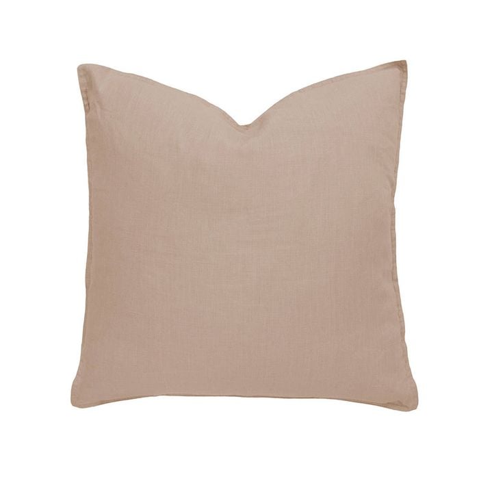 Bambury Linen Square Cushion - Tea Rose