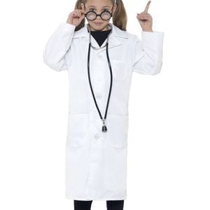 Doctor Lab Coat Girls Fancy Dress Costume - Medium
