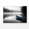 Boat In a Pristine Lake on A Foggy Morning  Print 100% Australian Made 50 x 40cm  (Acrylic)