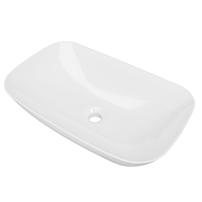 New England Joinery 590mm White Gloss Delilah Basin