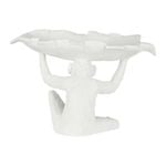 Belle Louis The Monkey Polyresin Bowl 40x25cm - White