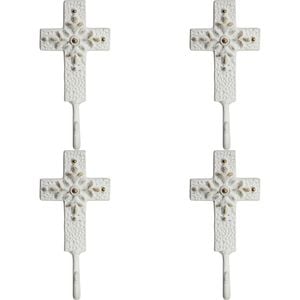 4PK LVD Hook Cross Classic Decorative Home Decor Organisation