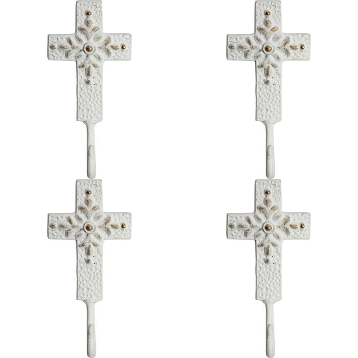 4PK LVD Hook Cross Classic Decorative Home Decor Organisation