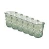 6PK SS Collective Green Acrylic Tumbler Star Patterned Drinkware 10x9cm