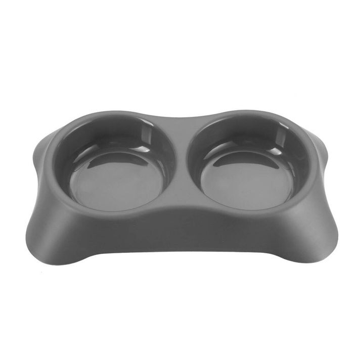 Paws & Claws 31cm Pet Assentials Dual Pet Bowl - Assorted