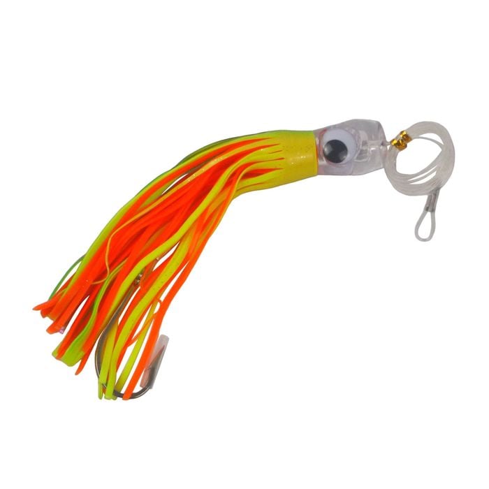 Swimerz Trolling Lure Rigs, 95gm, 23cml, Size 8/0 Hook, Orange Flare, 2 Pack