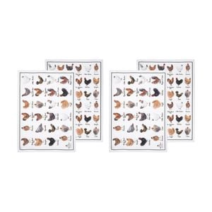 2x 2pc Ashdene Best In Breed Chicken Farm Kitchen Tea Towels Animal Art