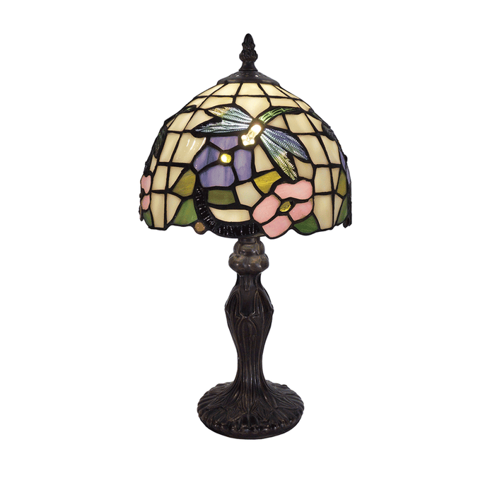 G&g Crystal Dragonfly Tiffany Table Lamp