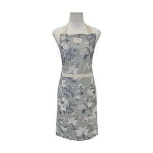 J.Elliot Home Nordhem Floral Kitchen Apron 83x68x0.2cm Blue Grey