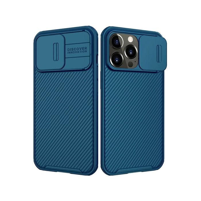 Iphone 14 Pro Max Blue Magsafe Compatible Heavy Duty Case With Camera Cover