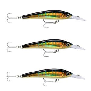 3x Rapala 16cm X Rap Magnum Xtreme Shallow Dive Troll Fish Lure -HD Sailfish UV