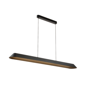 Telbix Corsa Industrial Pendant Hanging Lamp Light Metal Aluminium Pvc Black Sand